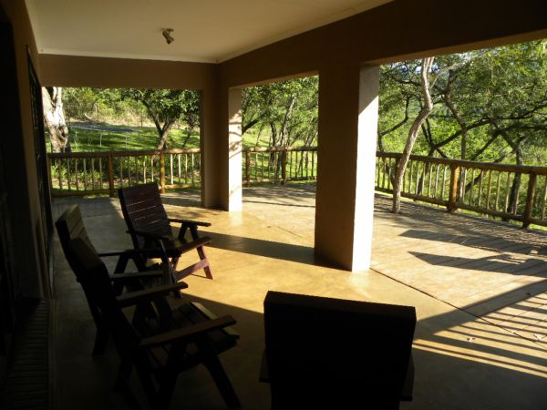 Covered patio where you can enjoy the great outdoors no matter what the weather