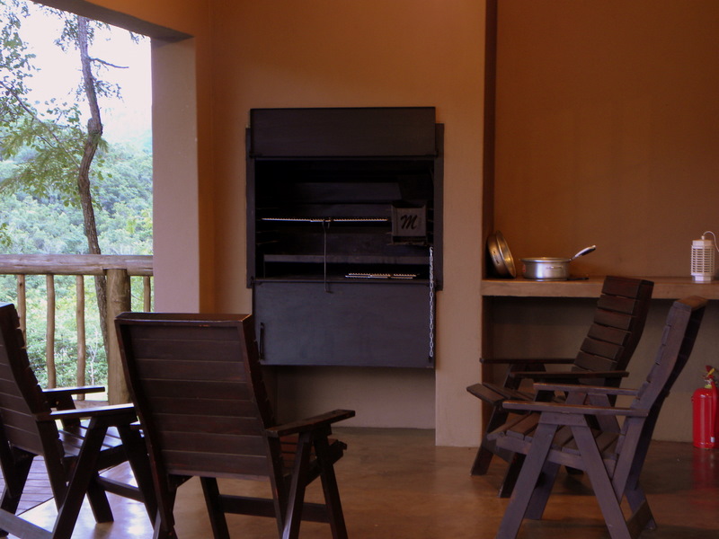 Enjoy a braai on our covered patio no matter what the weather